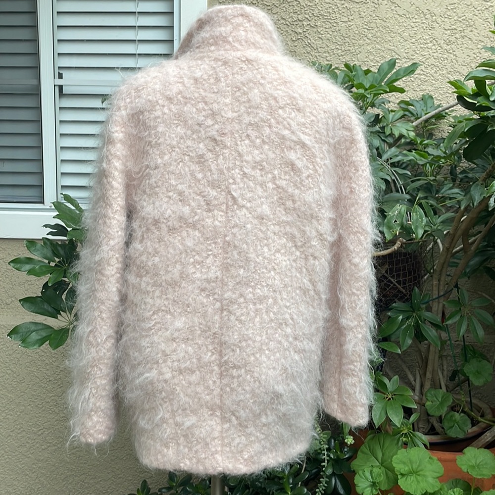 Dusty pink Zara wool/ mohair blend knitted jacket - Picture 12 of 16